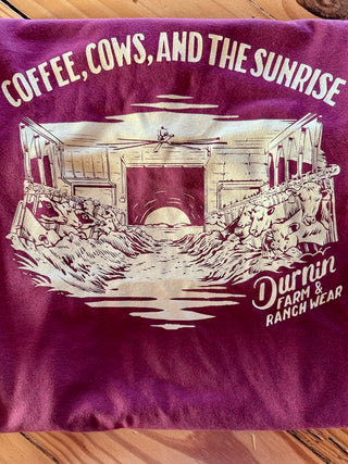 "Coffee, Cows, and the Sunrise" Graphic T-Shirt