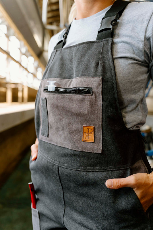 Dark Charcoal Unlined Canvas Overall